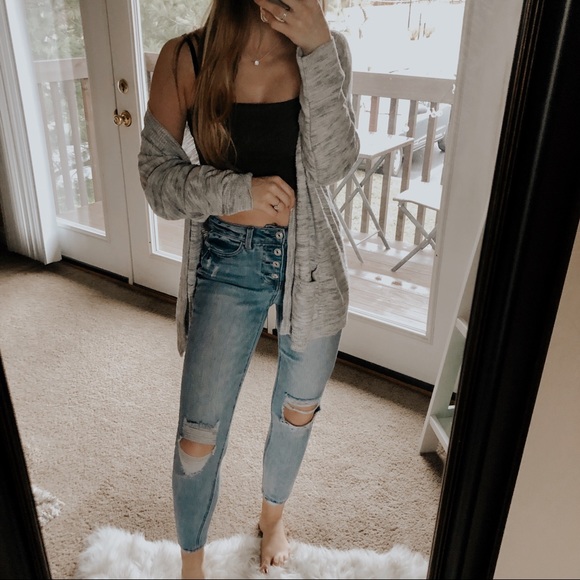 Sonoma Sweaters - Sonoma Grey Space Dyed Cozy Cardigan